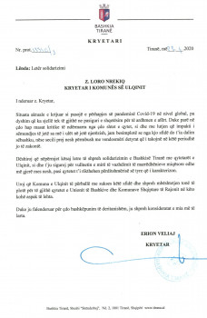 Kryebashkiaku i Tiranës Erion Veliaj i dërgojë letër solidarizimi kryetarit Loro Nrekiq