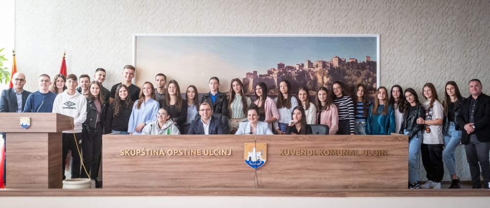 Posjeta mladih u Skupštinu opštine Ulcinj