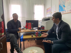 Predsjednik S.O Ulcinj dr. Ilir Čapuni u posjeti  školi „ Marko Nuculović"