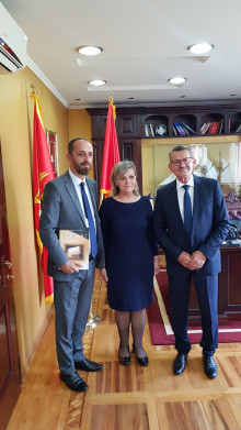 Në Ulqin qëndroi për vizitë pune Sekretari shtetrorë në Ministrinë e Kulturës së Maqedonisë së Veriut Valmir Azizi